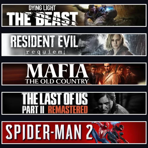  Beast +Evil 9 +Mafia +TLOU2 +Spider 2